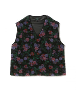 ＜UNISEX＞VANS × BEAMS BOY / 別注 フラワー フリース ベスト