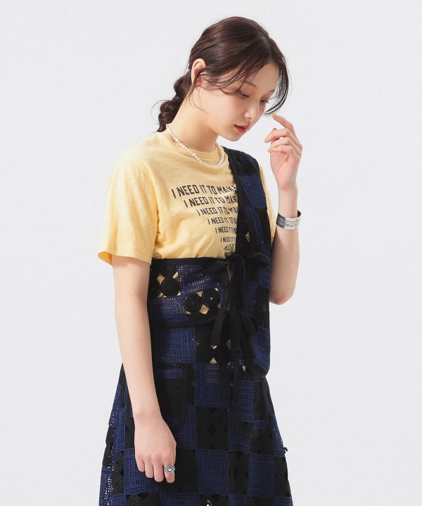 ENGINEERED GARMENTS BEAMSBOY別注 Tシャツ ネイビー ENGINEERED GARMENTS BEAMSBOY別注 Tシャツ ネイビー