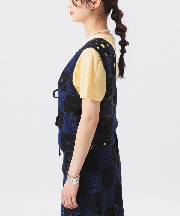 ENGINEERED GARMENTS×BEAMSBOYクロシェショルダーベスト BEAMS BOY（ビームス ボーイ）【別注】ENGINEERED GARMENTS