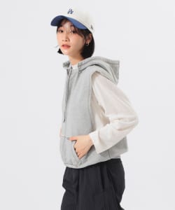 【+15%ポイントUP】スウェット フルジップ パーカー ノースリーブ