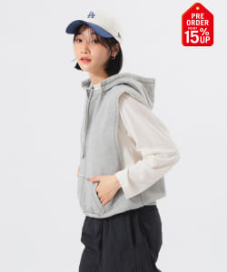 【+15%ポイントUP】スウェット フルジップ パーカー ノースリーブ
