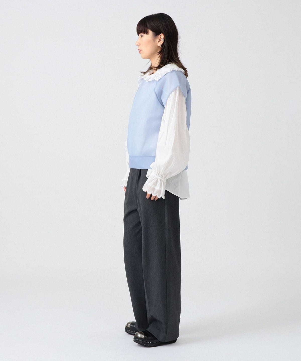 〈女裝〉毛邊背心