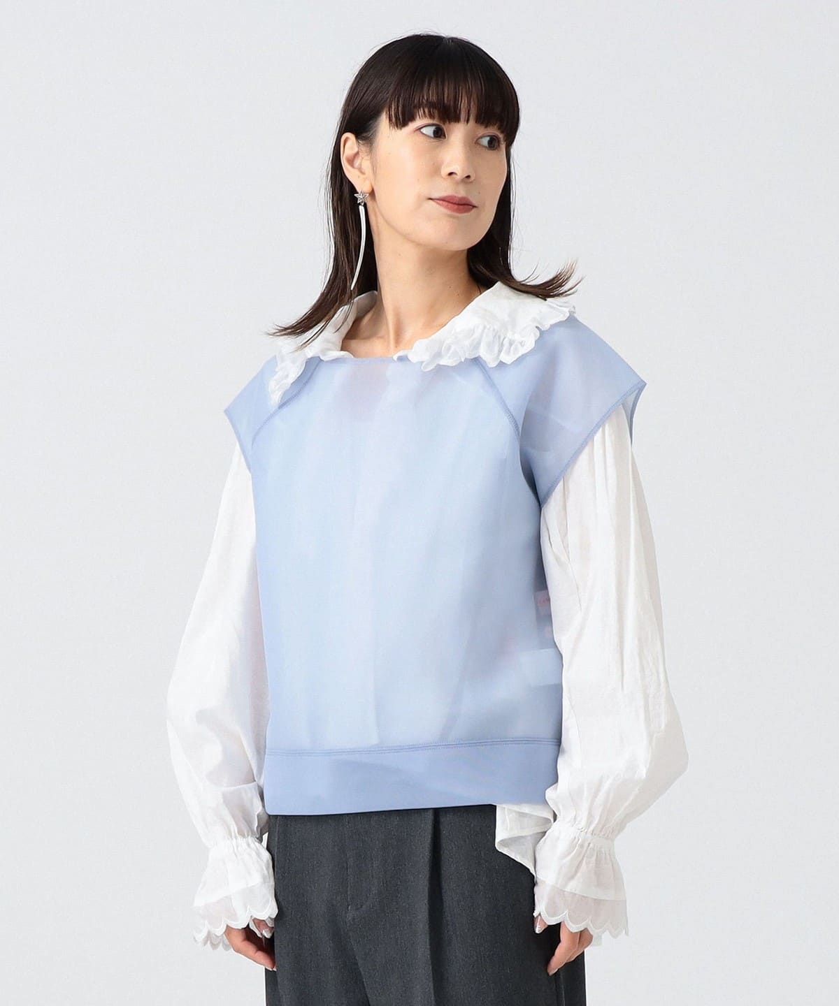 〈女裝〉毛邊背心