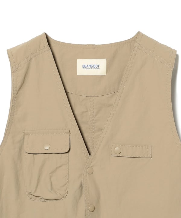 BEAMS BOY（ビームス ボーイ）ナイロン フィッシング ベスト（トップス