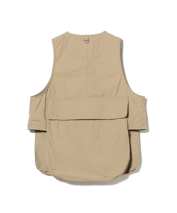 【新品タグ付き】BEAMS BOY フィッシングベスト ベージュ　FREE BEAMS BOY（ビームス ボーイ）ナイロン フィッシング ベスト（トップス