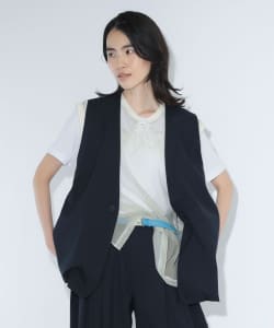 maturely / ティーダブワン ボタン  ウェーブ ベスト