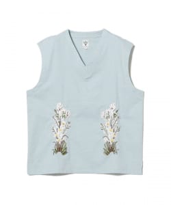 SOUTH2 WEST8 / Flower Embroidery Vest