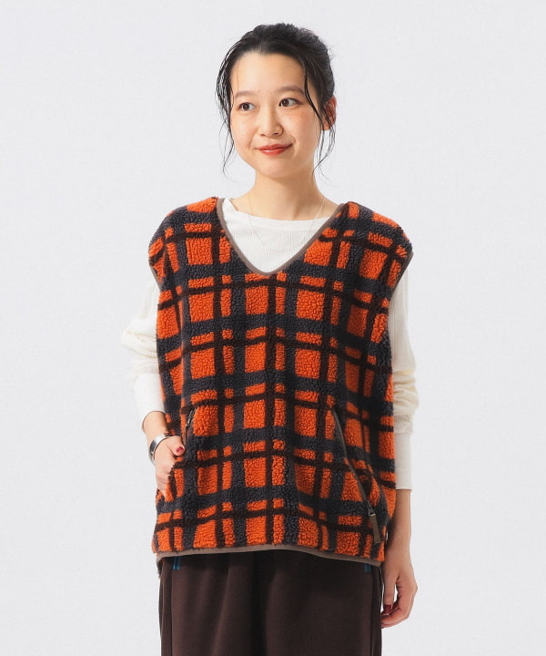 ボーイ ジャカード ボア プルオーバー ベスト BEAMS STAFF：H159　Size：ONE SIZE