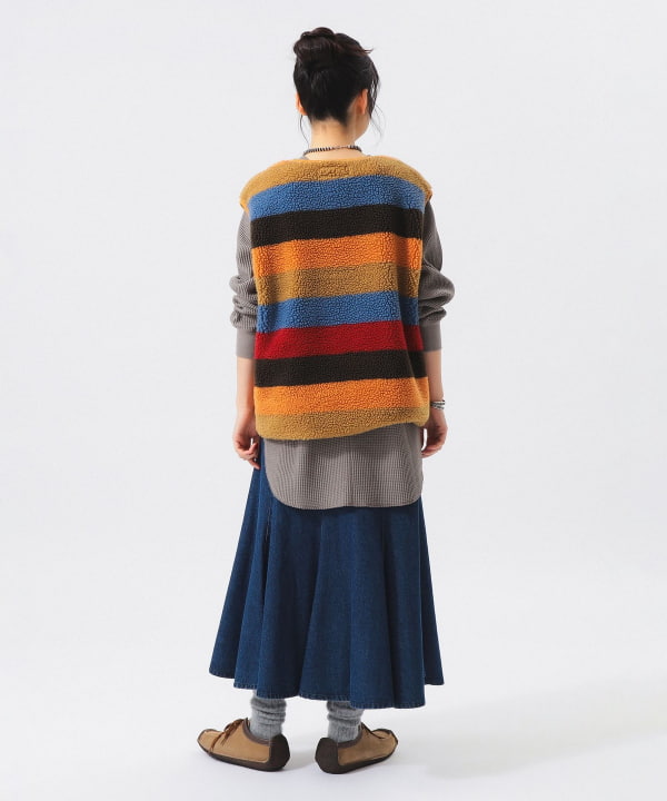 ボーイ ジャカード ボア プルオーバー ベスト BEAMS STAFF：H159　Size：ONE SIZE