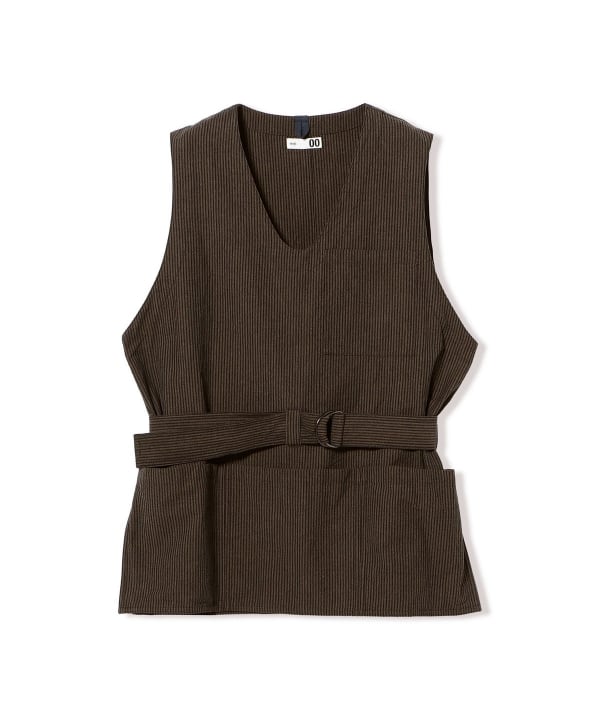 ts(s) / Artisan Vest - Seersucker Stripe Cotton*Wool Cloth