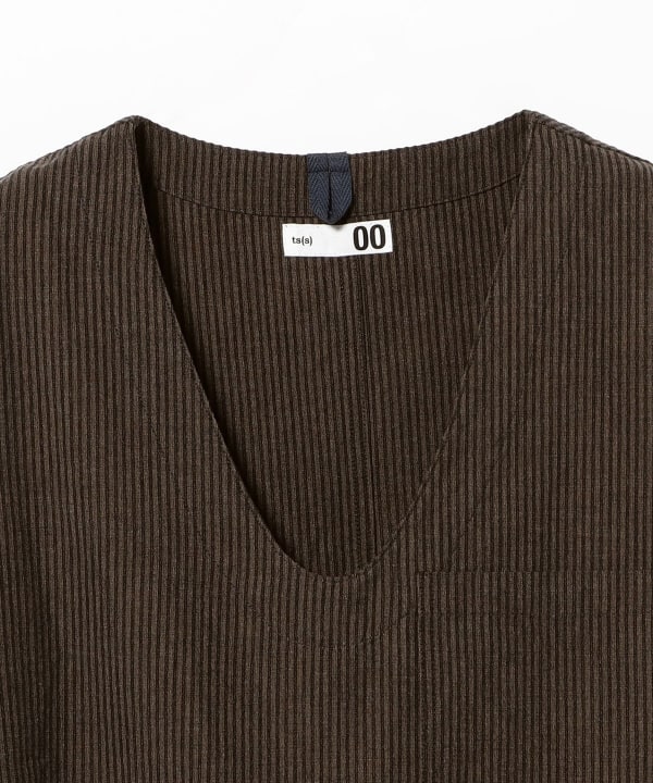 ts(s) / Artisan Vest - Seersucker Stripe Cotton*Wool Cloth