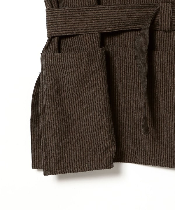 ts(s) / Artisan Vest - Seersucker Stripe Cotton*Wool Cloth