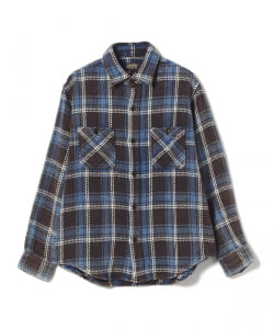 SUGAR CANE / HEAVY TWILL CHECK WORK SHIRT