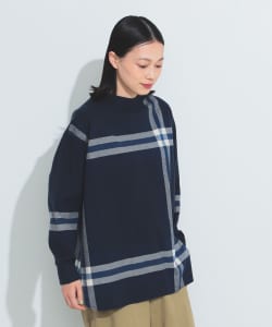 BEAMS BOY / ビッグタータン ハイネック シャツ 23FW
