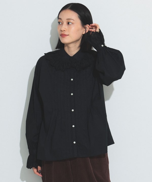 BEAMS JAPAN / BEAMS BOYフリル ブラウス-