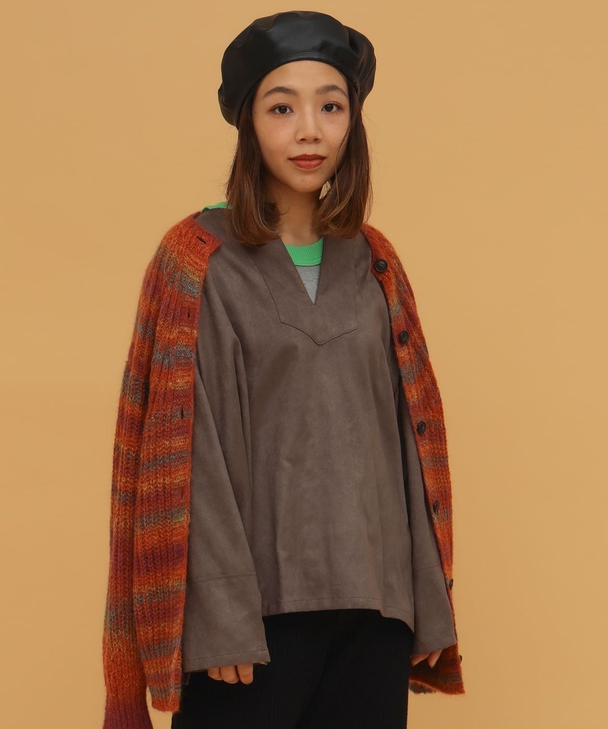 〈WOMEN〉フェイクスエード シャツ シャツ・ブラウス WOMEN BROWN 1 〈WOMEN〉フェイクスエード シャツ シャツ・ブラウス WOMEN BROWN 1