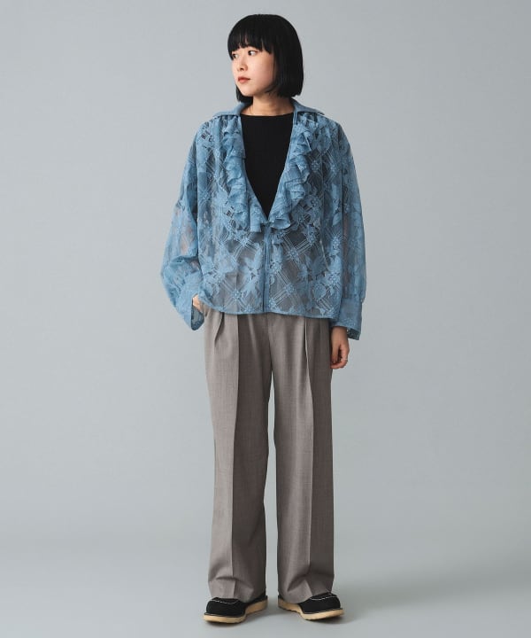 BEAMS BOY（ビームス ボーイ）maturely / Lace Ruffle Blouse（シャツ