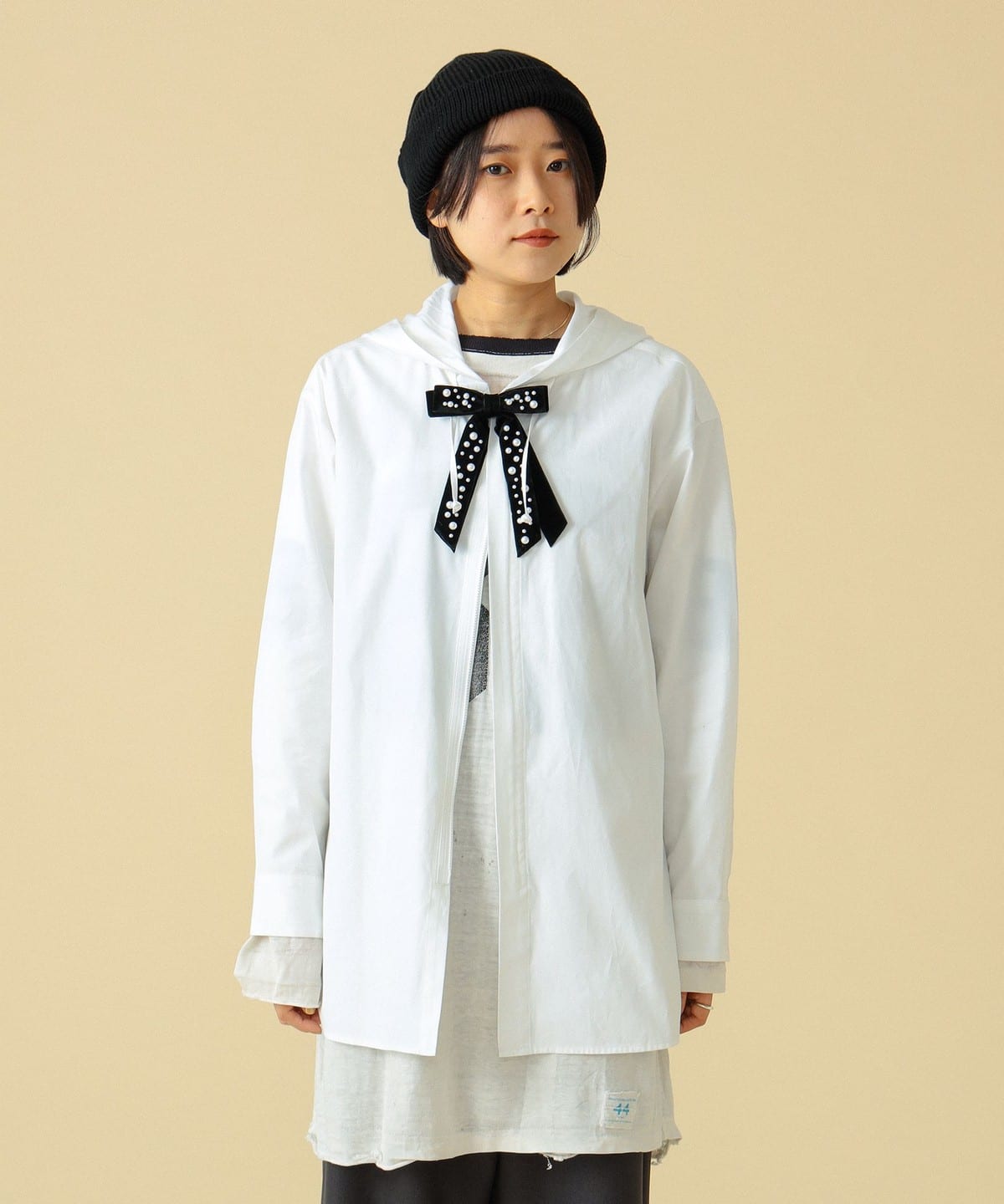 BEAMS BOY - BEAMSBOY  maturely マチュアリー リバーシブル ブラウス BEAMS BOY（ビームスボーイ）の「maturely / Lace Ruffle Blouse