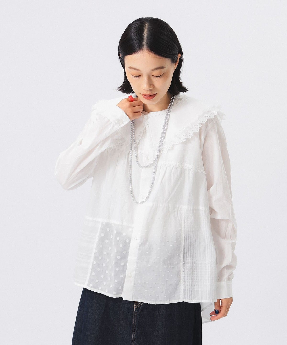 BEAMS BOY (BEAMS BOY) [Special order] TORI-TO / Detachable Collar Shirt  (Shirts, Blouses, Casual Shirts) Available at BEAMS