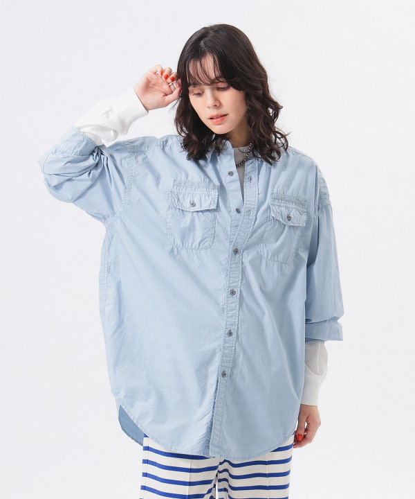 BEAMS BOY（ビームス ボーイ）タイプライター USN ビッグシャツ
