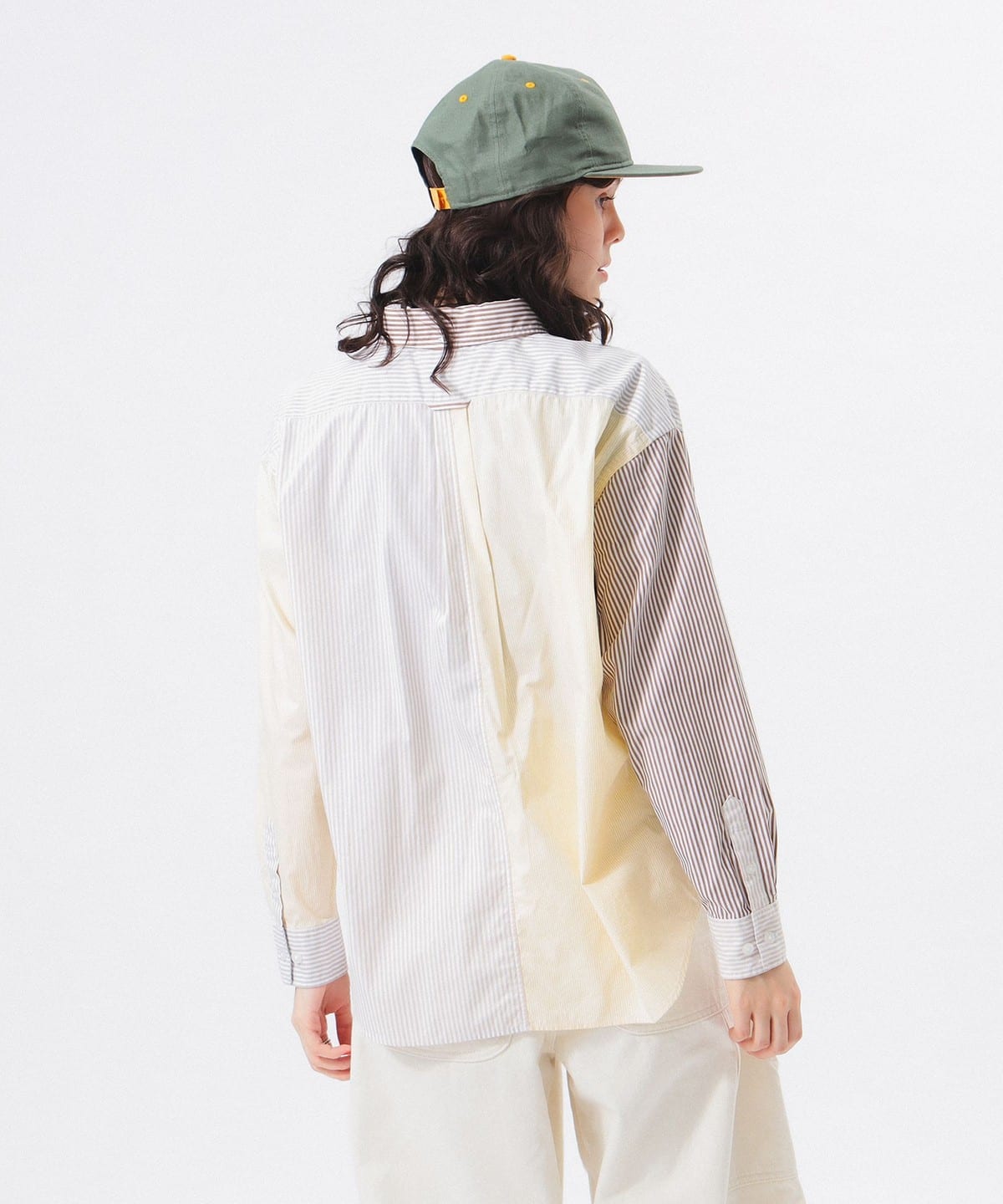 コットン ローン クレイジー ボタンダウン ロングスリーブ シャツ・ブラウス WOMEN BEIGE ONE SIZE コットン ローン クレイジー ボタンダウン ロングスリーブ シャツ・ブラウス WOMEN BEIGE ONE SIZE