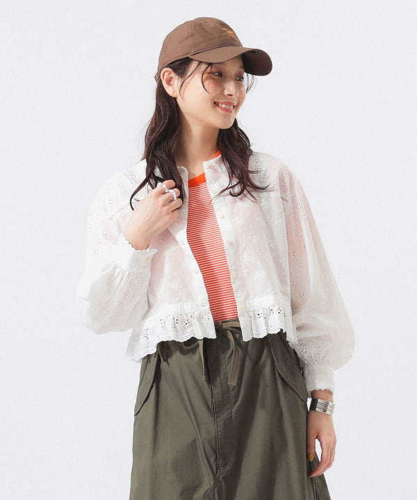 BEAMS BOY(ビームス ボーイ)カットワーク ショート シャツ BEAMS BOY(ビームス ボーイ)カットワーク ショート シャツ