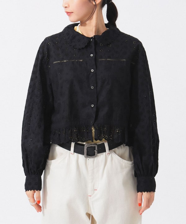 BEAMS BOY（ビームス ボーイ）カットワーク ショート シャツ