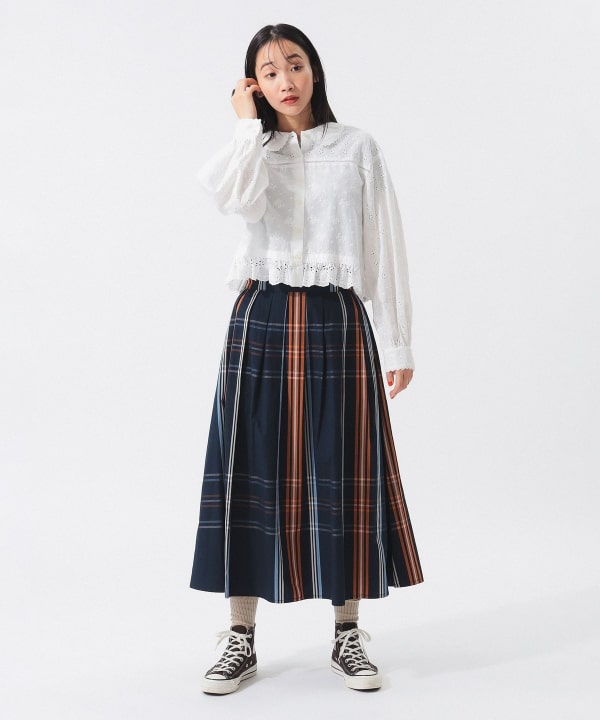 BEAMS BOY（ビームス ボーイ）カットワーク ショート シャツ