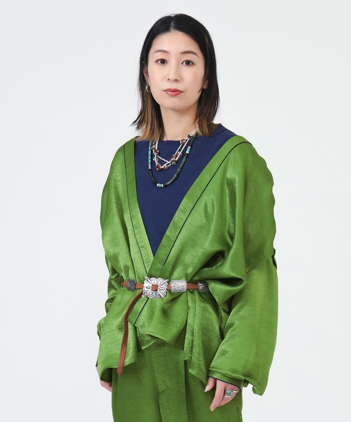〈女裝〉無領襯衫