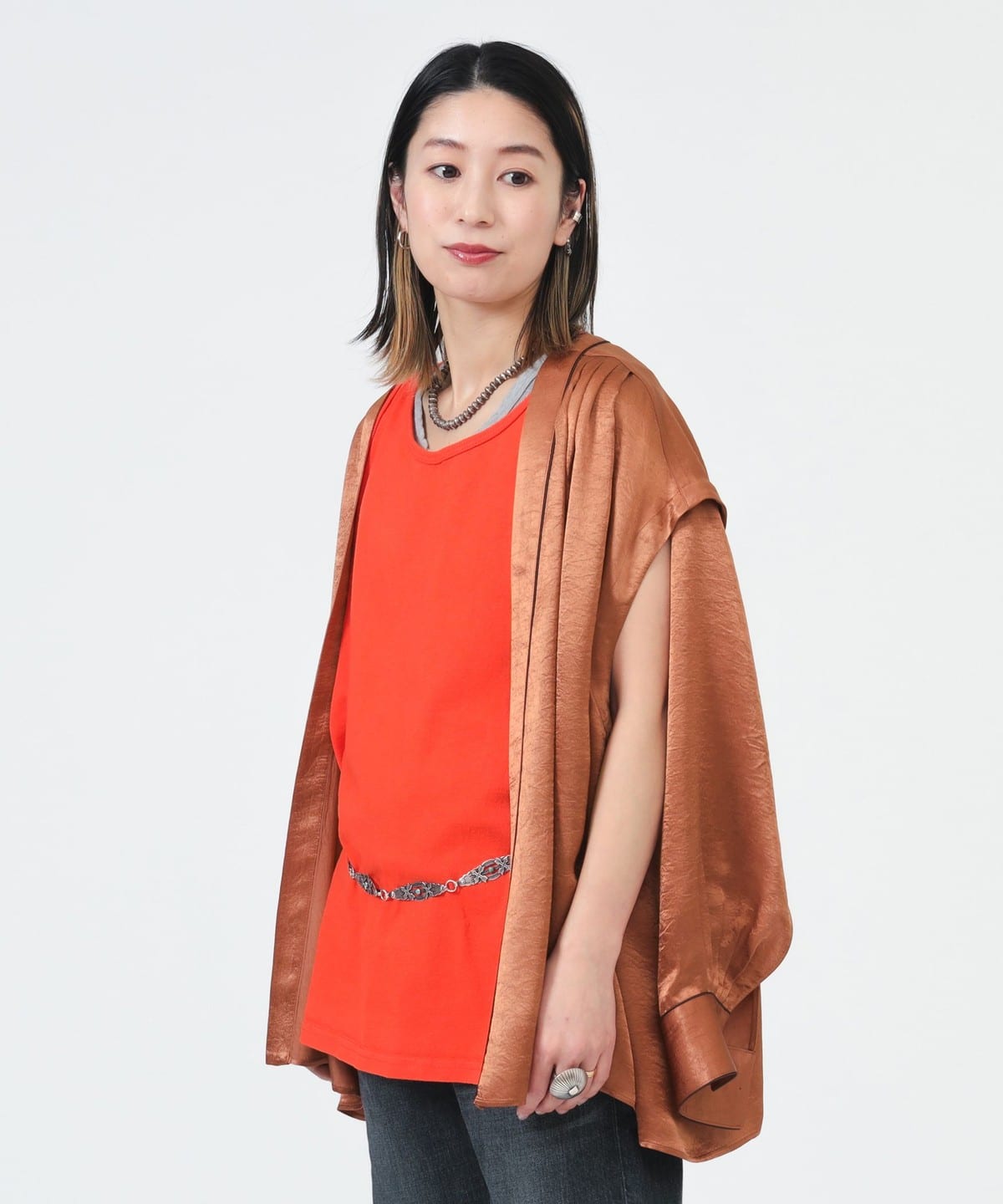 〈女裝〉無領襯衫