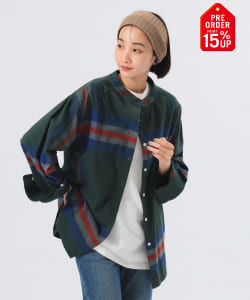 【+15%ポイントUP】ビッグ タータン バスク シャツ