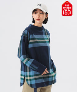 【+15%ポイントUP】ビッグ タータン バスク シャツ