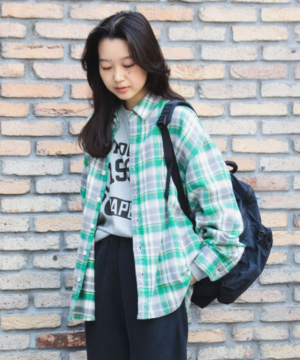 ☆新品☆BEAMS BOY チェックシャツ BEAMS BOY（ビームス ボーイ）ワーク チェック シャツ（シャツ
