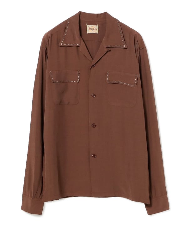 beams boy style eyes ボーリングシャツ　レーヨン100% beams boy style eyes ボーリングシャツ レーヨン100% - メルカリ