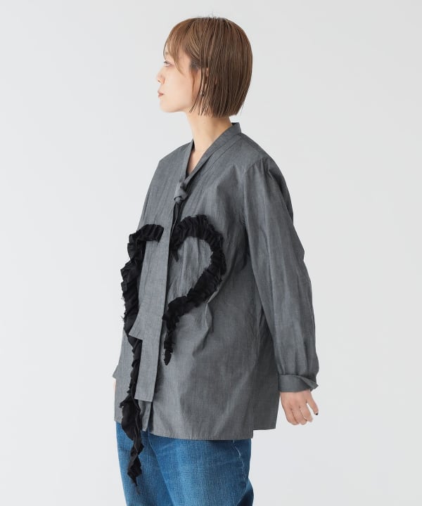 BEAMS BOY BEAMS BOY maturely organic cotton heart frill