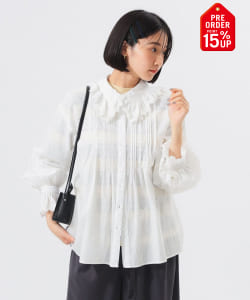 【+15%ポイントUP】ユーロ ヴィンテージ フリル シャツ