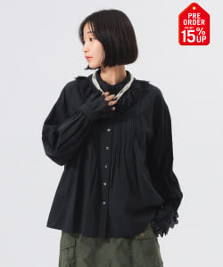 【+15%ポイントUP】ユーロ ヴィンテージ フリル シャツ