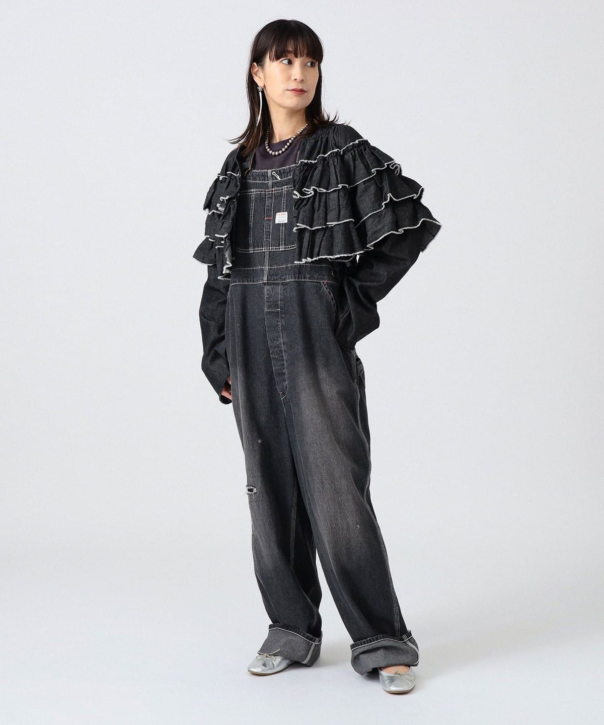 BEAMS JAPAN（ビームス ジャパン）〈WOMEN〉デニム フリル ボレロ