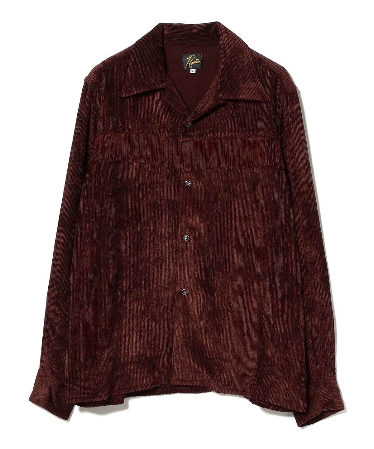 NEEDLES ニードルズ / Fringe Open Collar Shirt シャツ・ブラウス WOMEN BURGUNDY XS NEEDLES ニードルズ / Fringe Open Collar Shirt シャツ・ブラウス WOMEN BURGUNDY XS