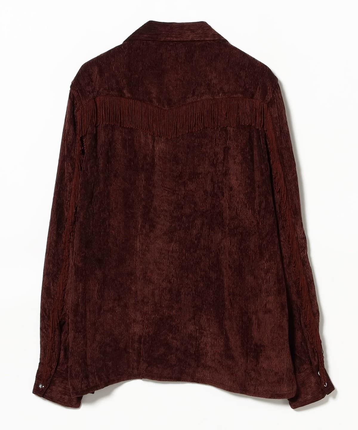 トップス jentLouis Fringe Open-Collar Shirt BEAMS JAPAN（ビームス ジャパン）NEEDLES / Fringe Open Collar Shirt