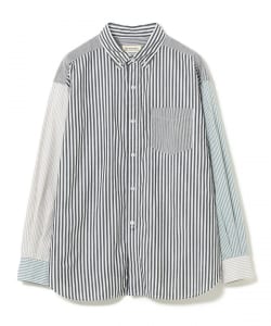 ストライプ クレイジー ボタンダウン ロングスリーブ シャツ
