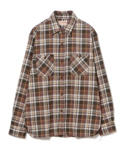 SUGAR CANE / TWILL CHECK WORK SHIRT