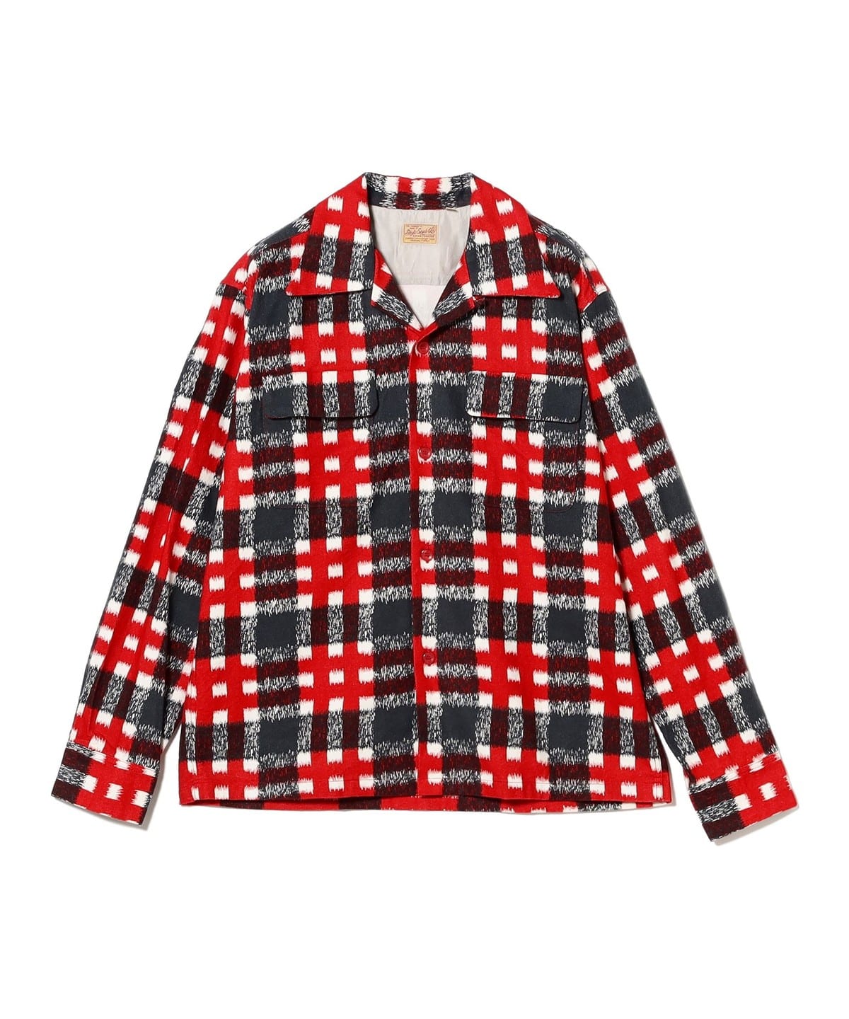 STYLE EYES スタイルアイズ / Mid 1950s Style Flannel Sports Shirt "PLAID" シャツ・ブラウス WOMEN RED M STYLE EYES スタイルアイズ / Mid 1950s Style Flannel Sports Shirt "PLAID" シャツ・ブラウス WOMEN RED M