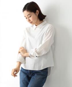 BEAMS BOY / デタッチ襟 バックボタン シャツ