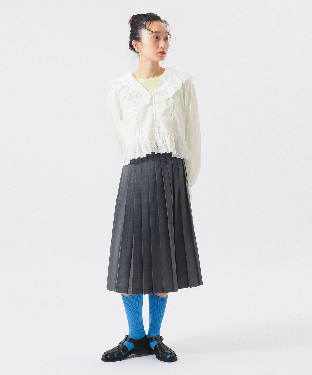 BEAMS BOY（ビームス ボーイ）カットワーク ブラウス（シャツ