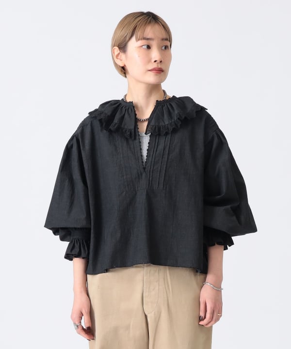 BEAMS JAPAN（ビームス ジャパン）〈WOMEN〉エンブロイダリー ブラウス