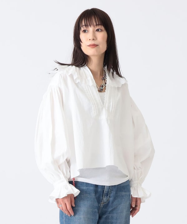 新品未使用　マチュアリーインヤンエンブロイダリー　ブラウス　白 Curensology(カレンソロジー)/ニューエンブロイダリーブラウス（シャツ