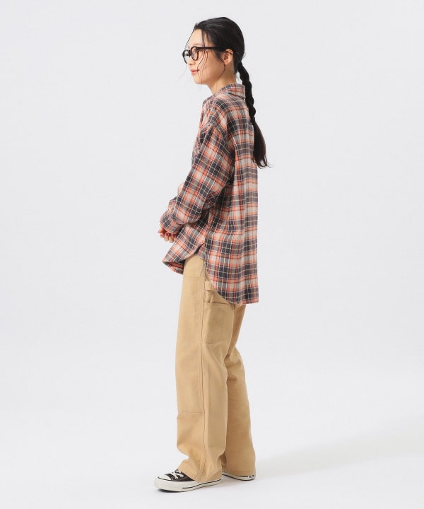 【+10%ポイントUP】ボーイ ワーク チェックシャツ BEAMS STAFF：H159　Size：1