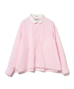 INDIVIDUALIZED SHIRTS×BEAMS BOY / ホワイト クレリック スモックシャツ