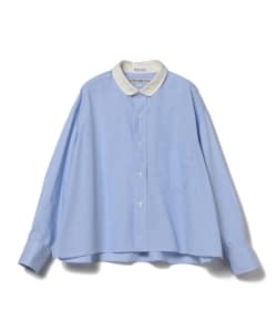 INDIVIDUALIZED SHIRTS×BEAMS BOY / ホワイト クレリック スモックシャツ
